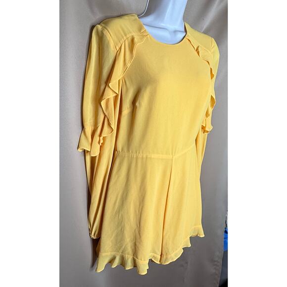 Jay Godfrey Yellow Georgette Oconnor Romper 2 - Picture 8 of 12